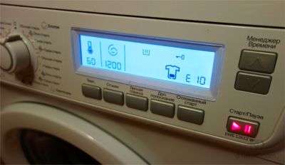 Ошибка на стиральной машине Электролюкс, занусси, АЕГ.